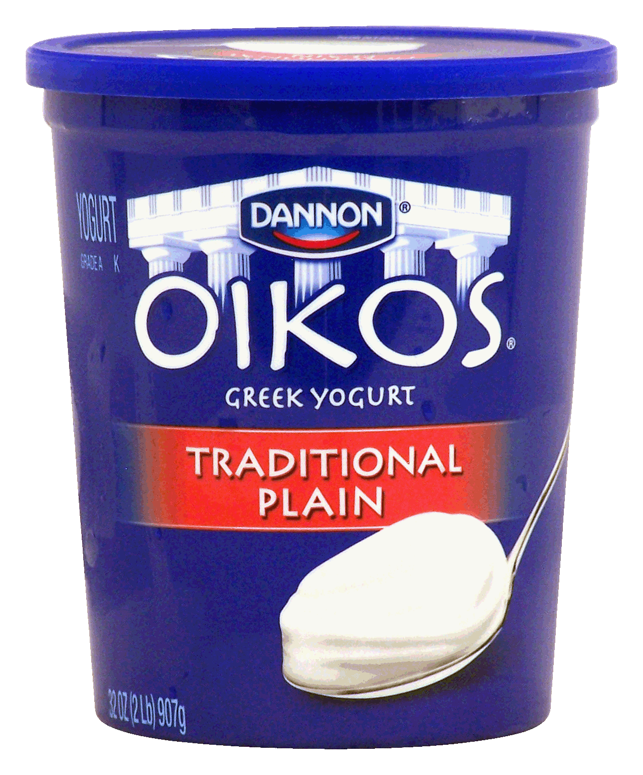 Dannon Oikos traditional plain greek yogurt Full-Size Picture